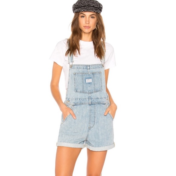levis vintage denim shortalls